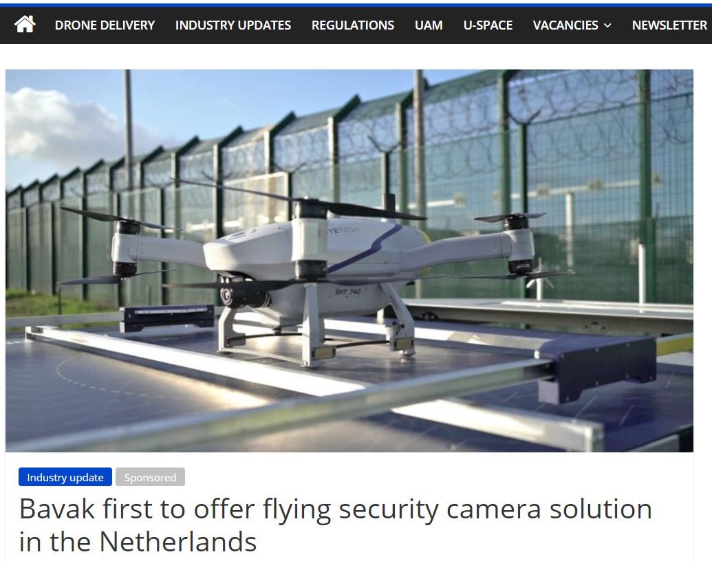 The first flying security camera solution in the Netherlands