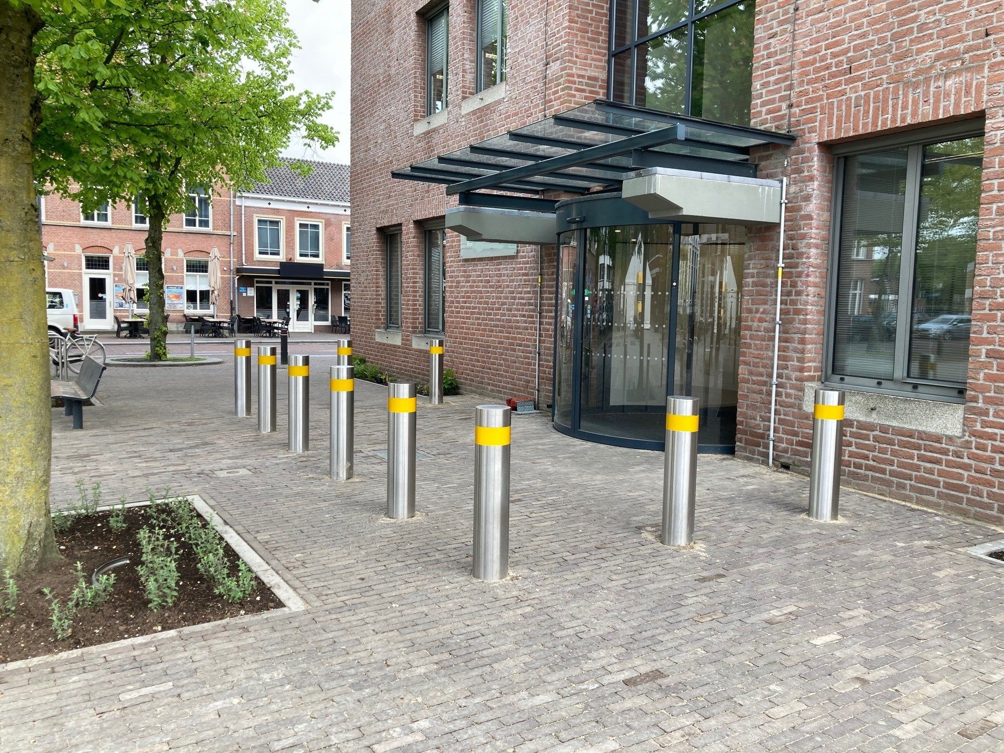 Bollards to protect municipal institutions