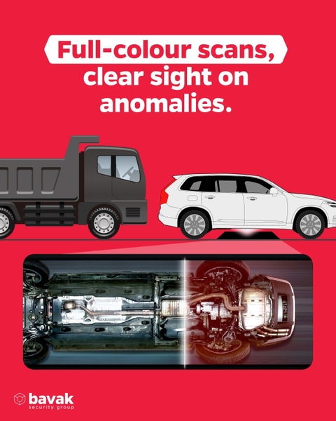 Full-colour vehicle underside scans with automatic threat detection